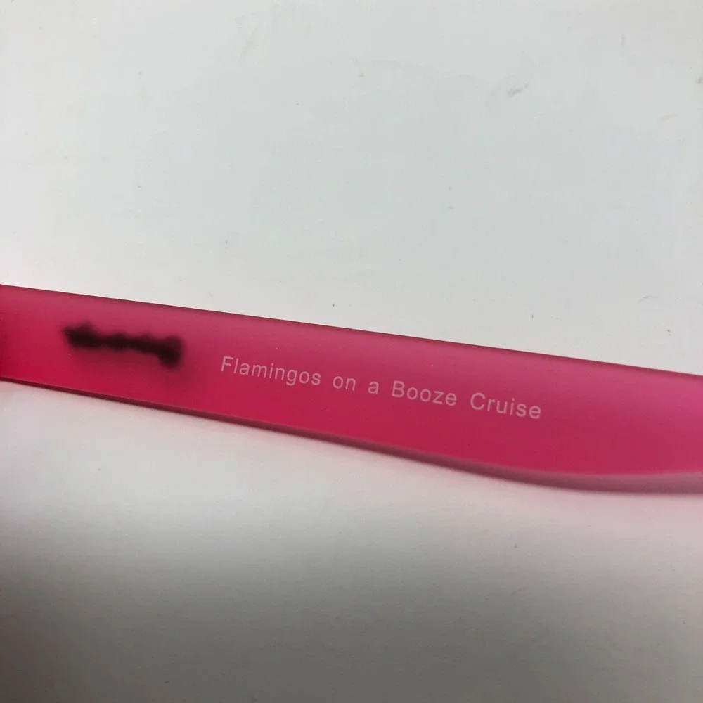 Goodr OG Flamingos On A Booze Cruise Sunglasses Pink Teal Reflective Mens Medium